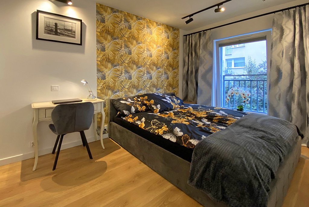 prywatna sypialnia w ekskluzywnym apartamencie na wynajmem Szczecin