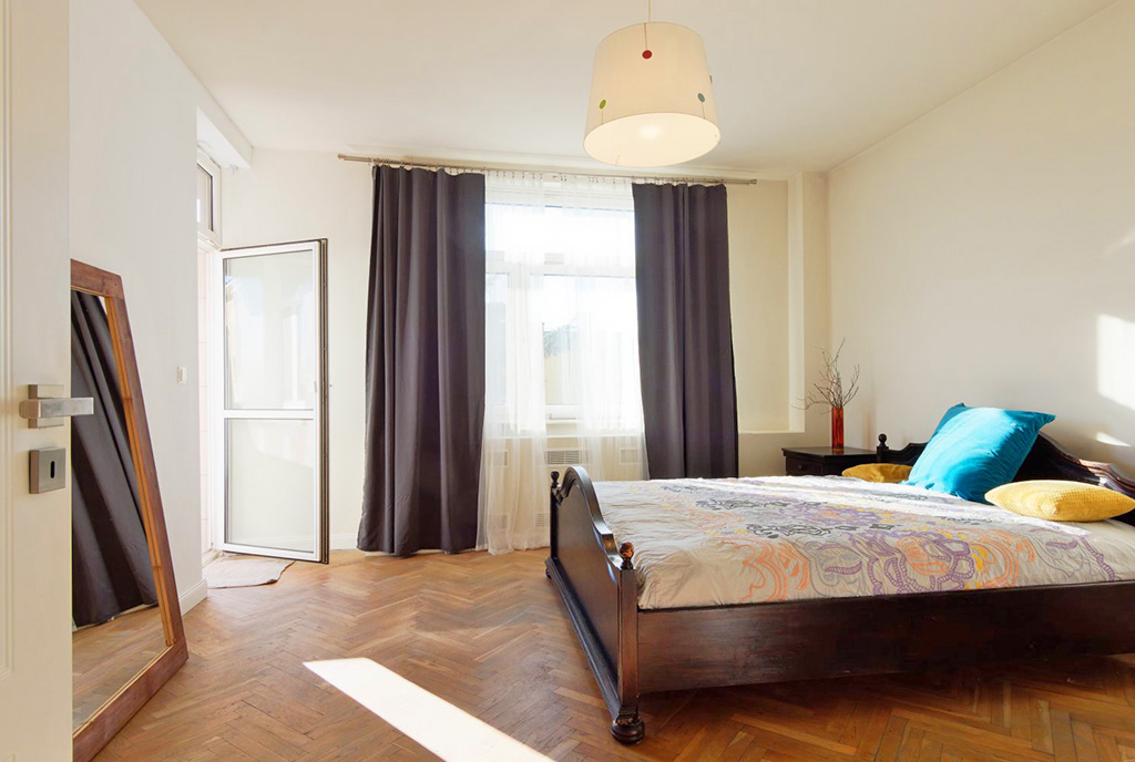 elegancka sypialnia w luksusowym apartamencie do sprzedaży Tarnów
