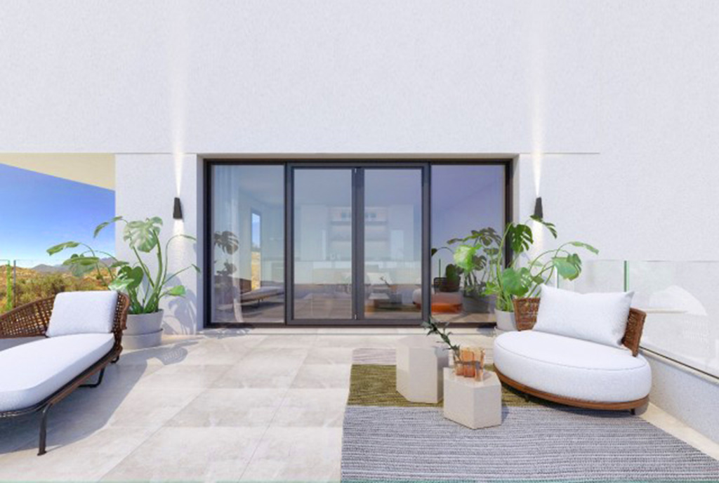 prestiżowy taras w ekskluzywnym apartamencie do sprzedaży Hiszpania (Fuengirola, Costa del Sol)