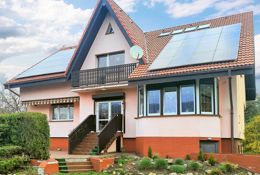 ciekawa bryła luksusowej willi do sprzedaży Cieszyn (okolice)