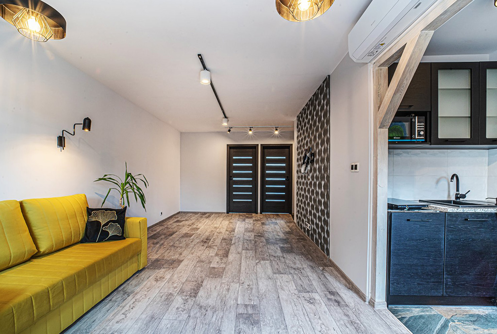 przestronne wnętrze luksusowego apartamentu na sprzedaż Wrocław
