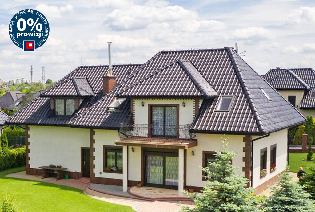 widok z lotu ptaka na ekskluzywną willę na sprzedaż Katowice (okolice)