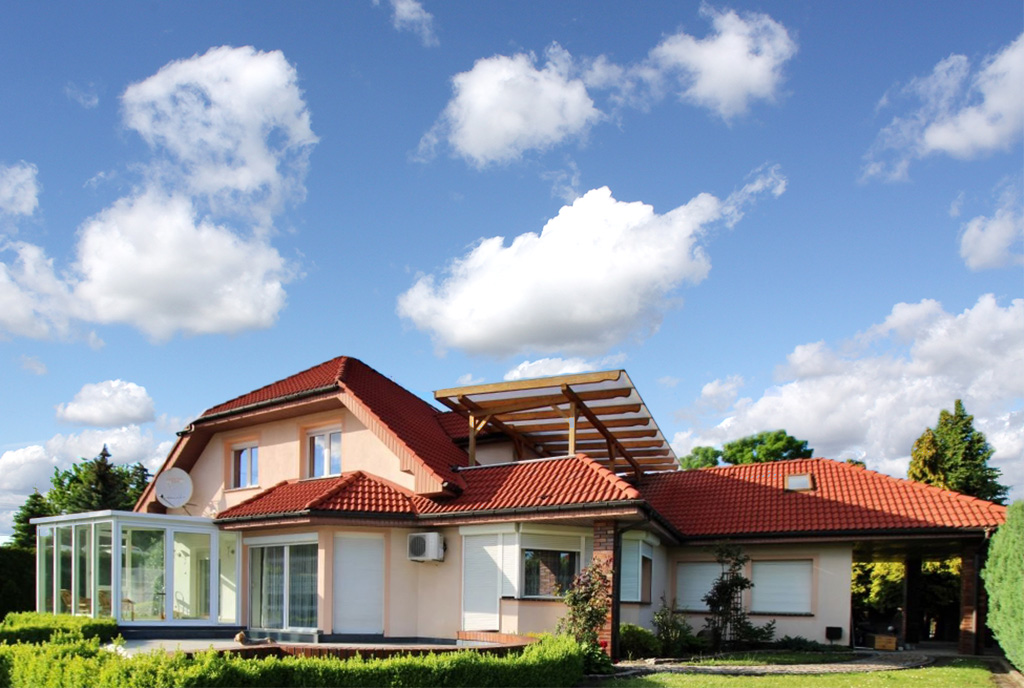 taras i działka wokół luksusowej willi na wynajem Gorzów Wielkopolski