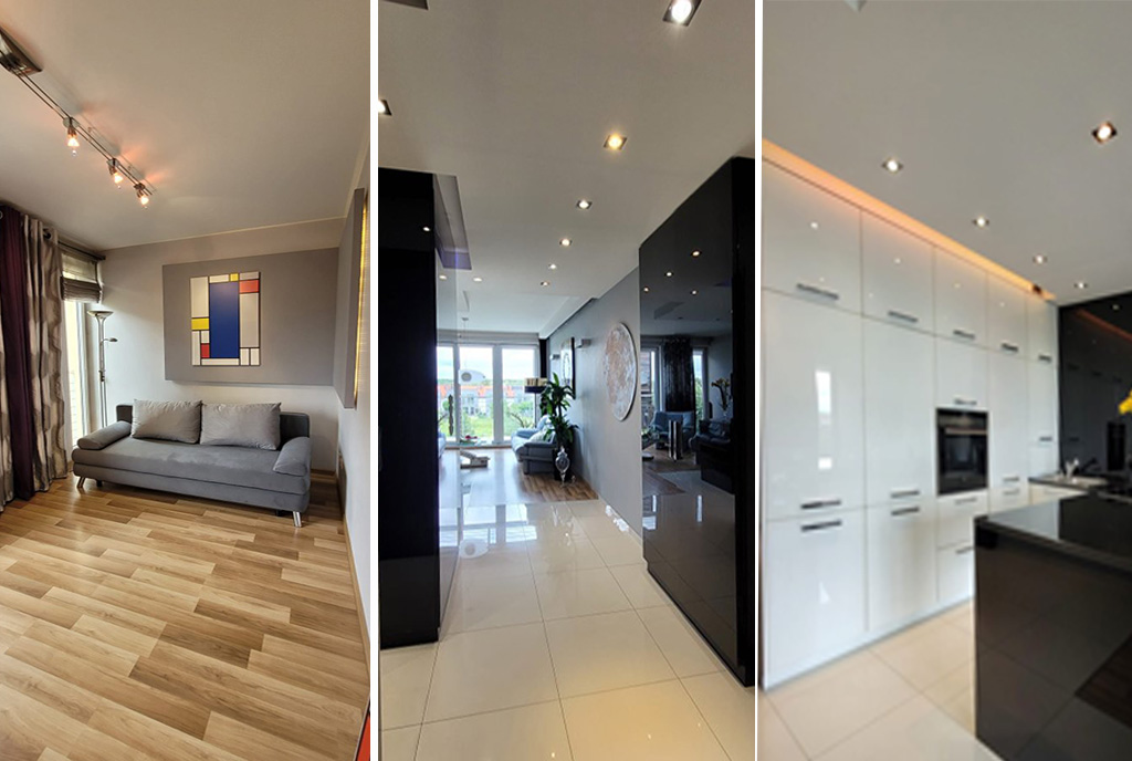 gustowna aranżacja wnętrza luksusowego apartamentu do wynajmu Katowice