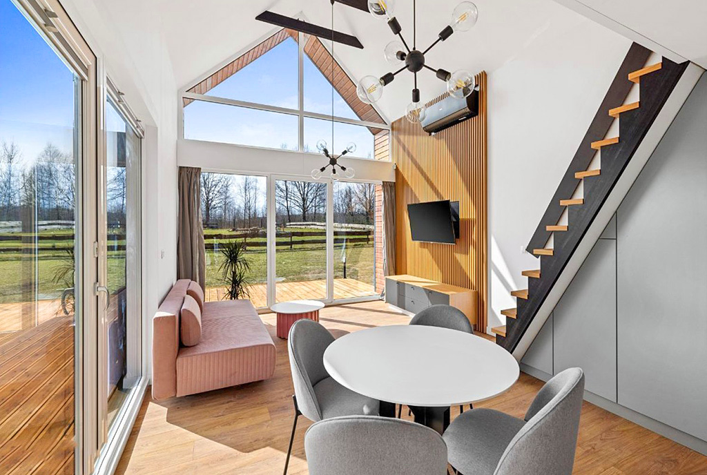 zaprojektowane zgodnie z najnowszymi trendami wnętrze ekskluzywnej willi do sprzedaży Gdańsk (okolice)