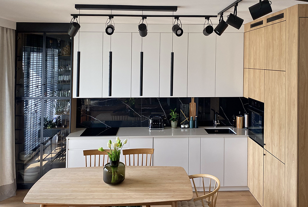 funkcjonalna kuchnia w luksusowm apartamencie na sprzedaż Gdańsk