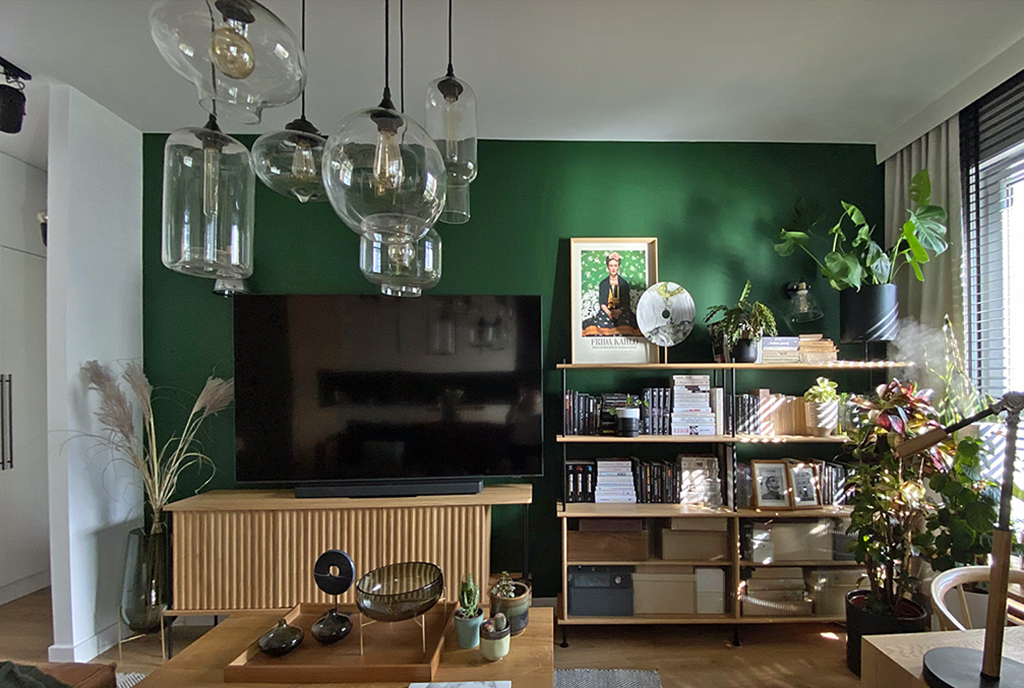 fragment pokoju dziennego w ekskluzywnym apartamencie na sprzedaż Gdańsk