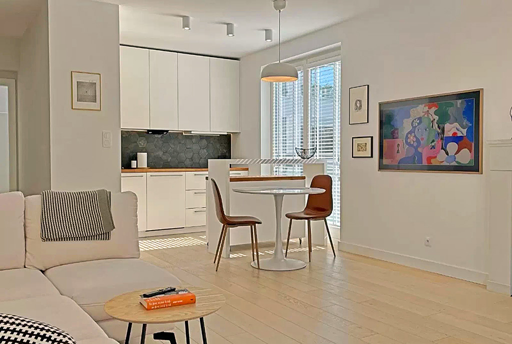 nowocześnie zaaranżowane wnętrze ekskluzywnego apartamentu na sprzedaż Gdynia