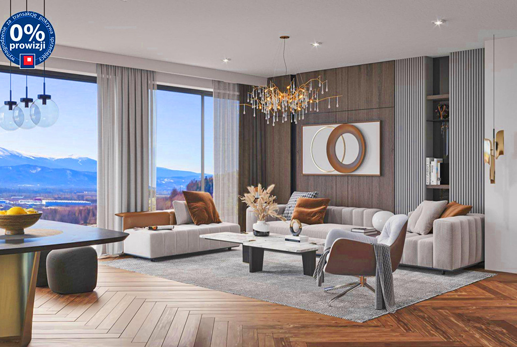 futurystyczny design wnętrza ekskluzywnego apartamentu do sprzedaży Jelenia Góra