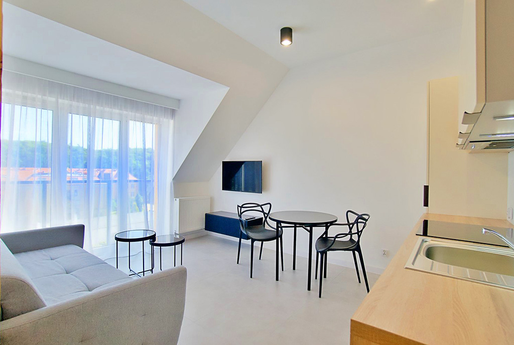 jasne i widne wnętrze ekskluzywnego apartamentu do wynajęcia Gorzów Wielkopolski