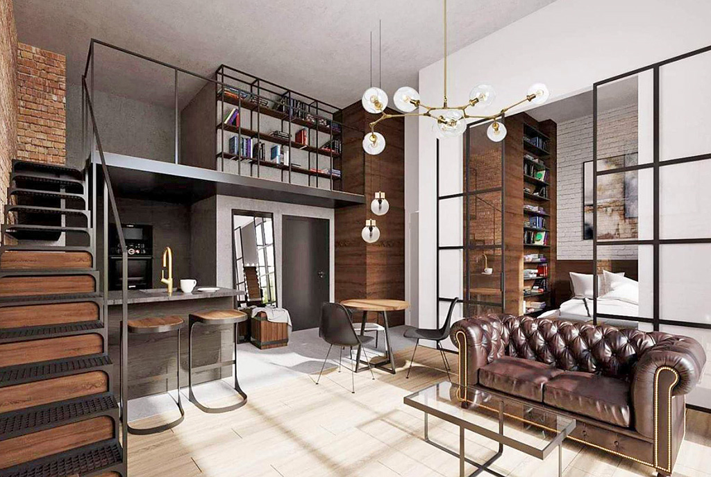 imponujący salon w luksusowym apartamencie do wynajmu Wrocław