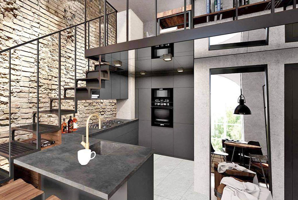 nowoczesna kuchnia w luksusowym apartamencie na wynajem Wrocław