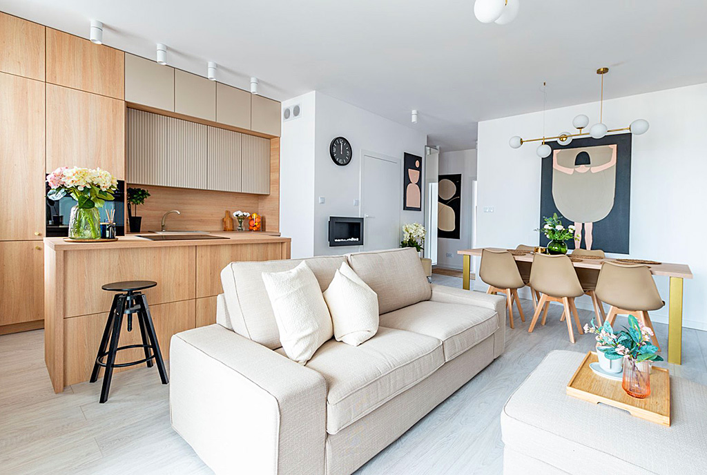 nowoczesne wnętrze ekskluzywnego apartamentu do sprzedaży Elbląg