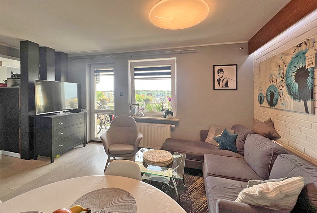 luksusowy salon w ekskluzywnym apartamencie na sprzedaż Zielona Góra (okolice)