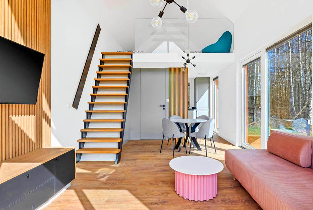 zaprojektowane zgodnie z najnowszymi trendami wnętrze ekskluzywnej willi do sprzedaży Gdańsk (okolice)