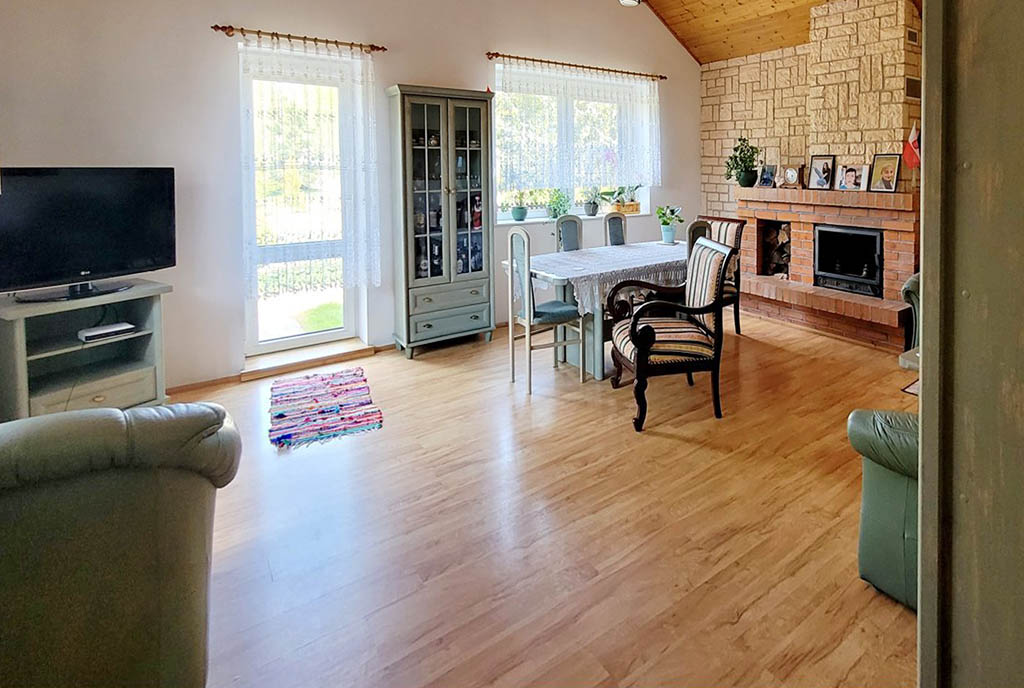 stylowy salon w luksusowej willi na sprzedaż Gdańsk (okolice)