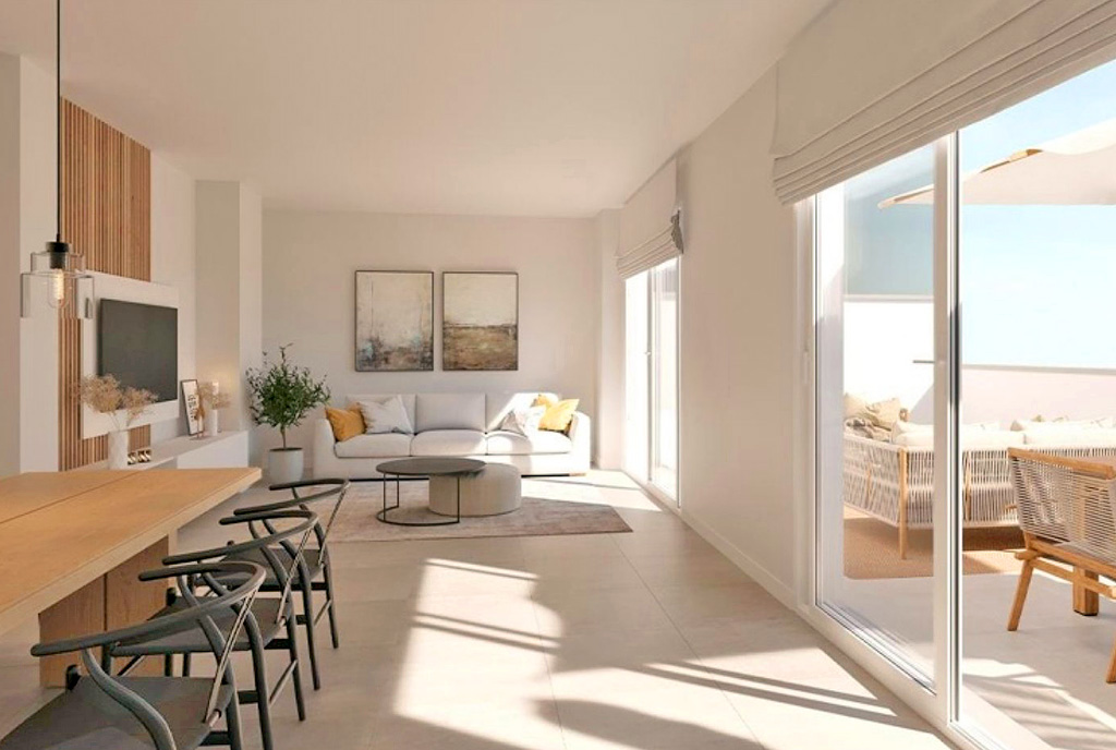 fragment komfortowego wnętrza ekskluzywnego apartamentu na sprzedaż Hiszpania (Estepona)
