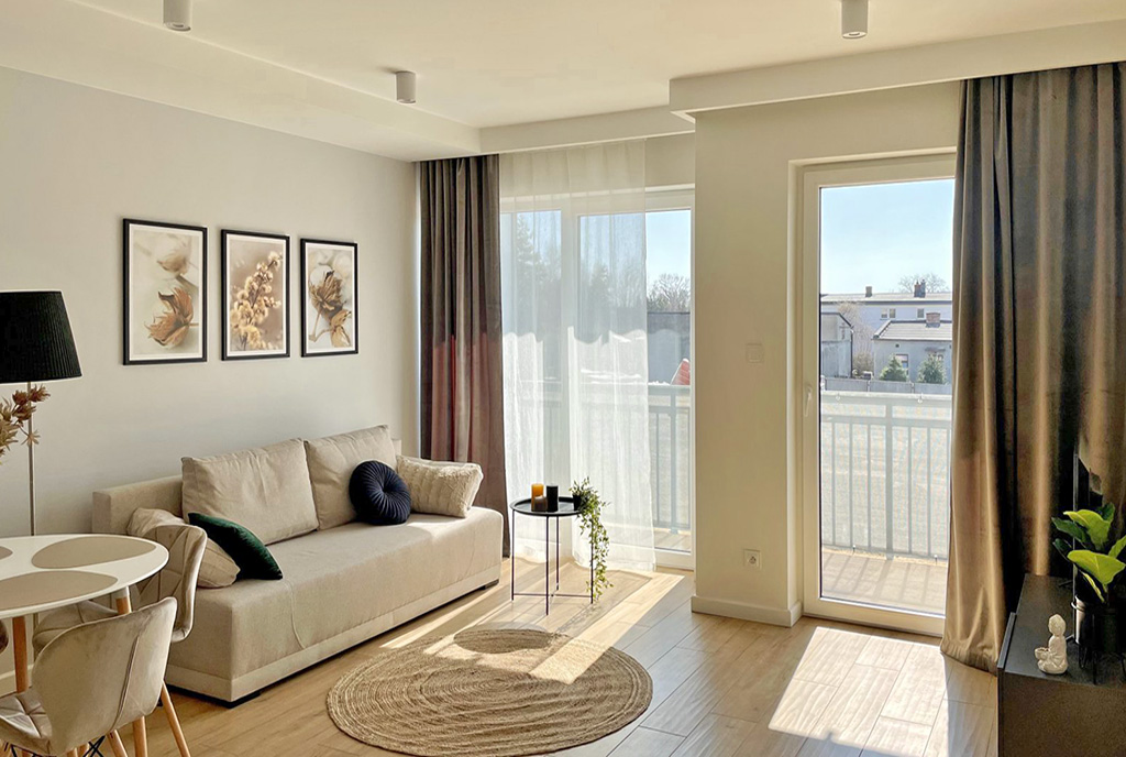 stylowy pokój w ekskluzywnym apartamencie do wynajmu Radomsko