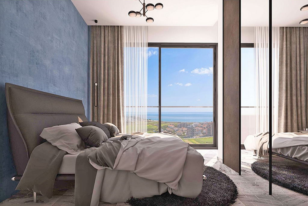prywatna sypialnia w luksusowym apartamencie na sprzedaż Cypr (Iskele)
