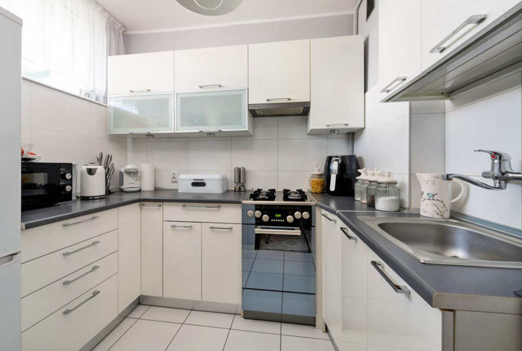 zabudowana kuchnia w luksusowym apartamencie na sprzedaż Gdańsk
