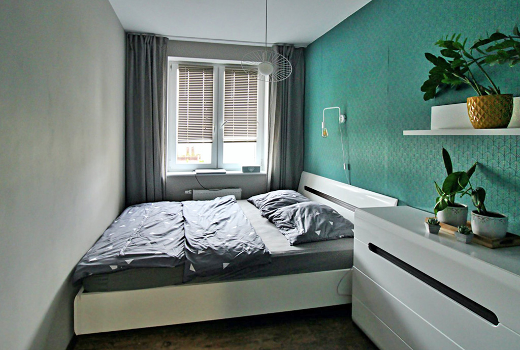 zaciszna sypialnia w luksusowym apartamencie do sprzedaży Gorzów Wielkopolski