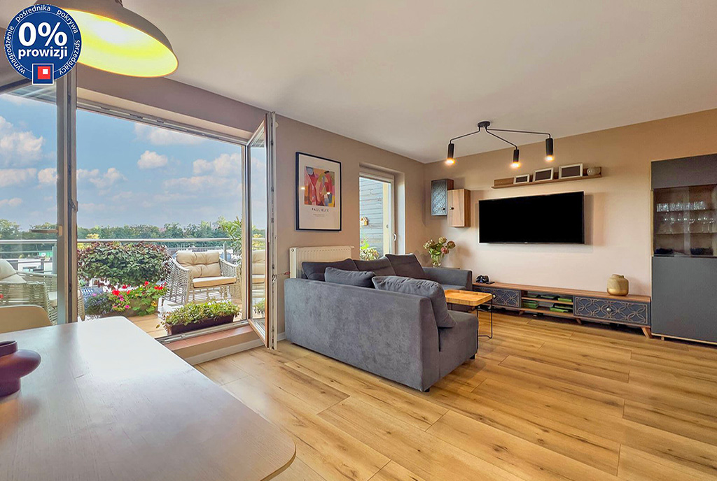 salon praz taras przy ekskluzywnym apartamencie do sprzedaży Katowice (okolice)