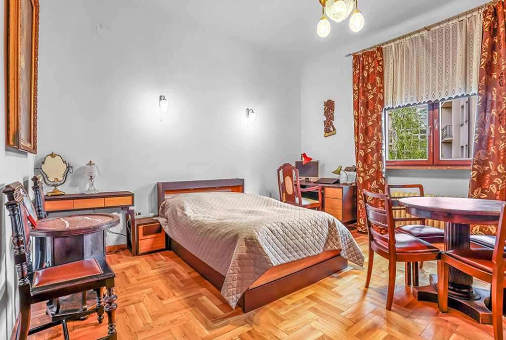 zaciszna sypialnia w ekskluzywnym apartamencie do sprzedaży Katowice