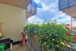 przepiękny, zielony balkon z kwiatami przy ekskluzywnym apartamencie do sprzedaży Wrocław