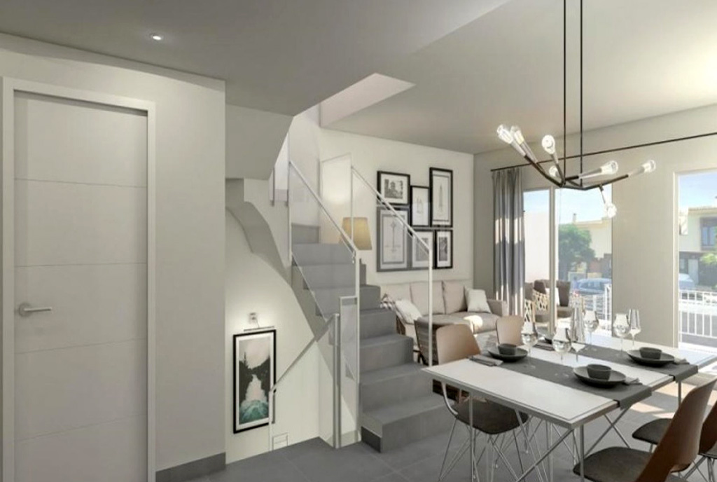 widok z holu na salon w luksusowej willi na sprzedaż Hiszpania (Elche)