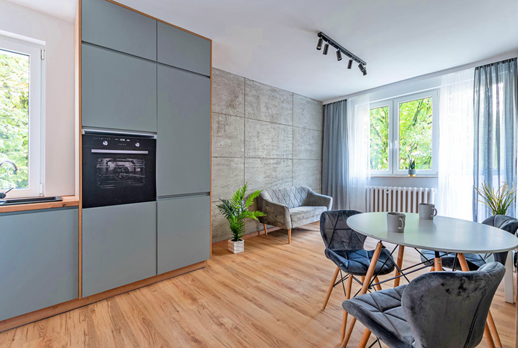 zaprojektowane zgodnie z najnowszymi trendami wnętrze luksusowego apartamentu na sprzedaż Elbląg