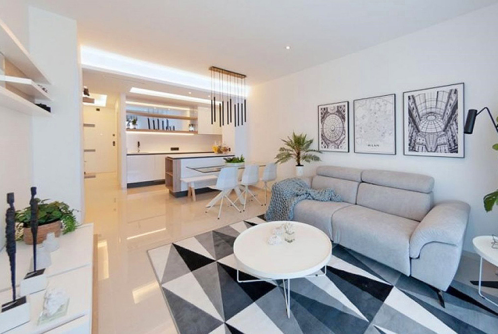 zaaranżowane we współczesnym designie wnętrze luksusowego apartamentu na sprzedaż Hiszpania (Guardamar del Segura, Guardamar del Segura)