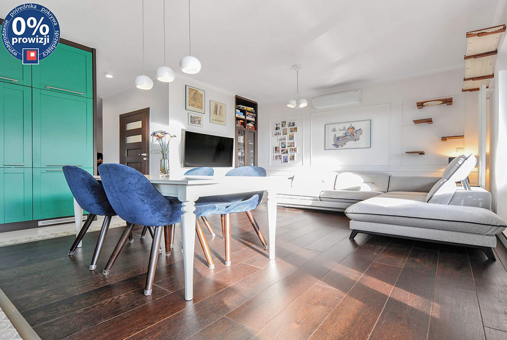 zaprojektowane zgodnie z najnowszymi trendami wnętrze luksusowego apartamentu na sprzedaż Katowice