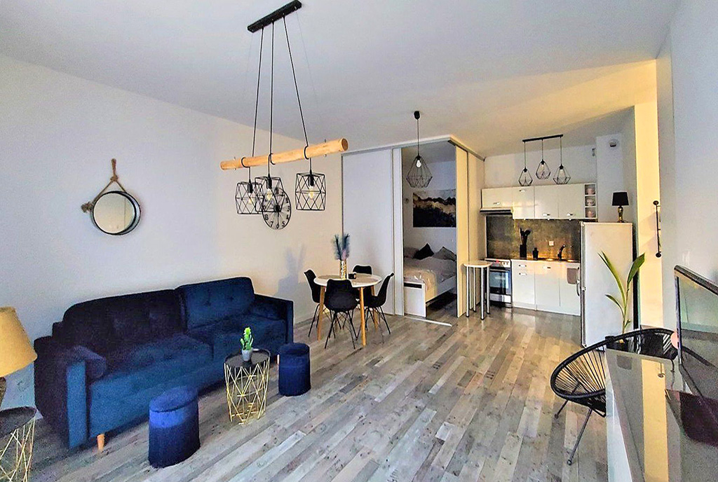 nowoczesny design wnętrza ekskluzywnego apartamentu do wynajęcia Łódź