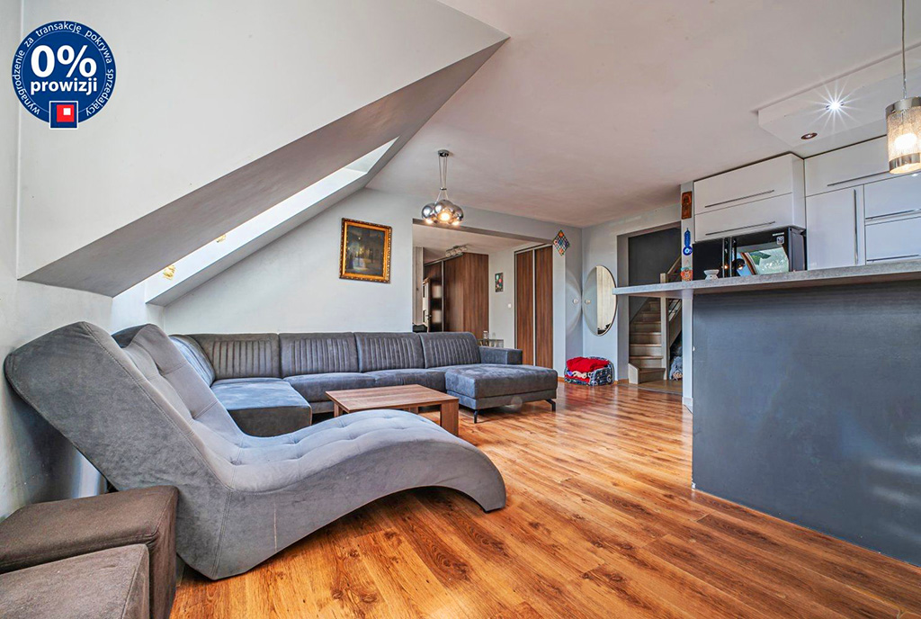 zbliżenie na salon w luksusowym apartamencie na sprzedaż Bolesławiec