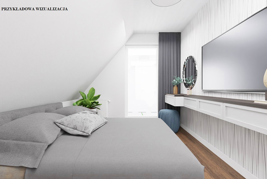 zaciszna sypialnia w ekskluzywnym apartamencie na sprzedaż Elbląg