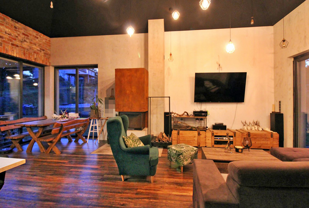 wytworny pokój dzienny w ekskluzywnej willi do sprzedaży Frankfurt nad Odrą (okolice)