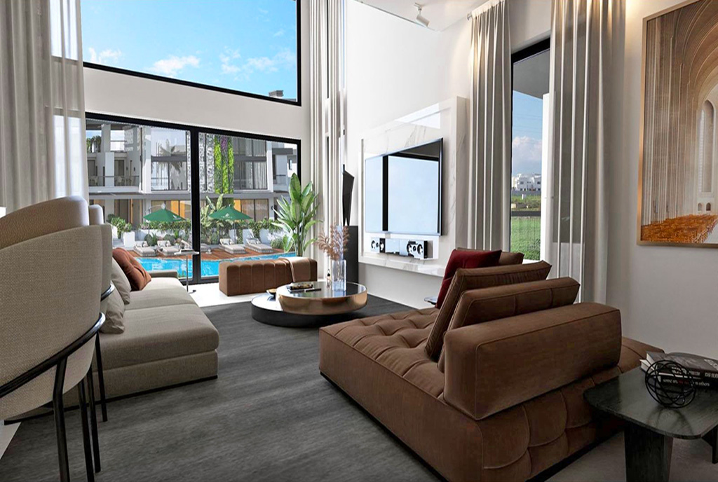 kameralny salon w luksusowym apartamencie na sprzedaż Cypr (Gazimagusa)