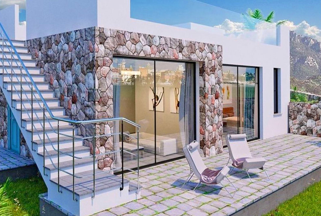taras przy ekskluzywnym apartamencie na sprzedaż Cypr (Tatilsu)