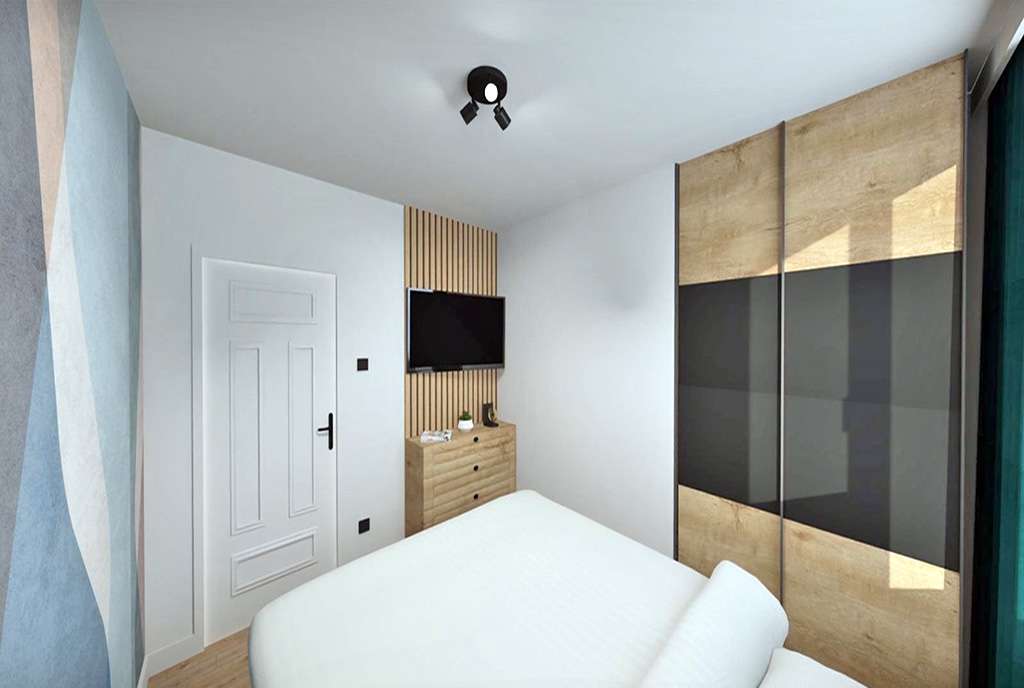 zaciszna sypialnai w ekskluzywnym apartamencie na sprzedaż Elbląg