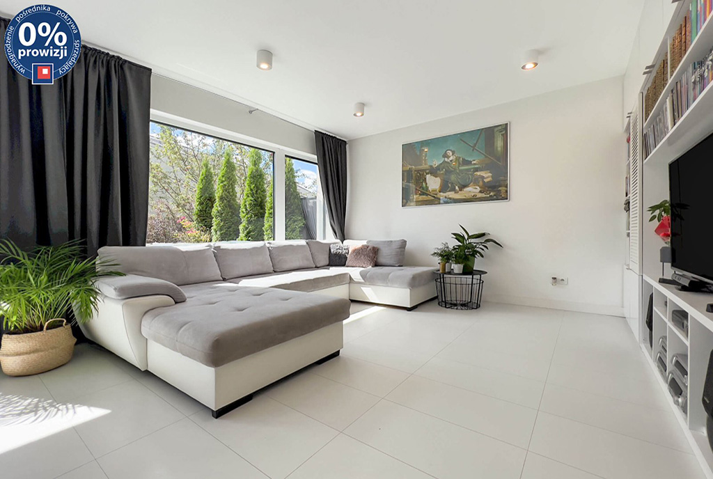 przestronny salon w luksusowym apartamencie do sprzedaży Katowice (okolice)