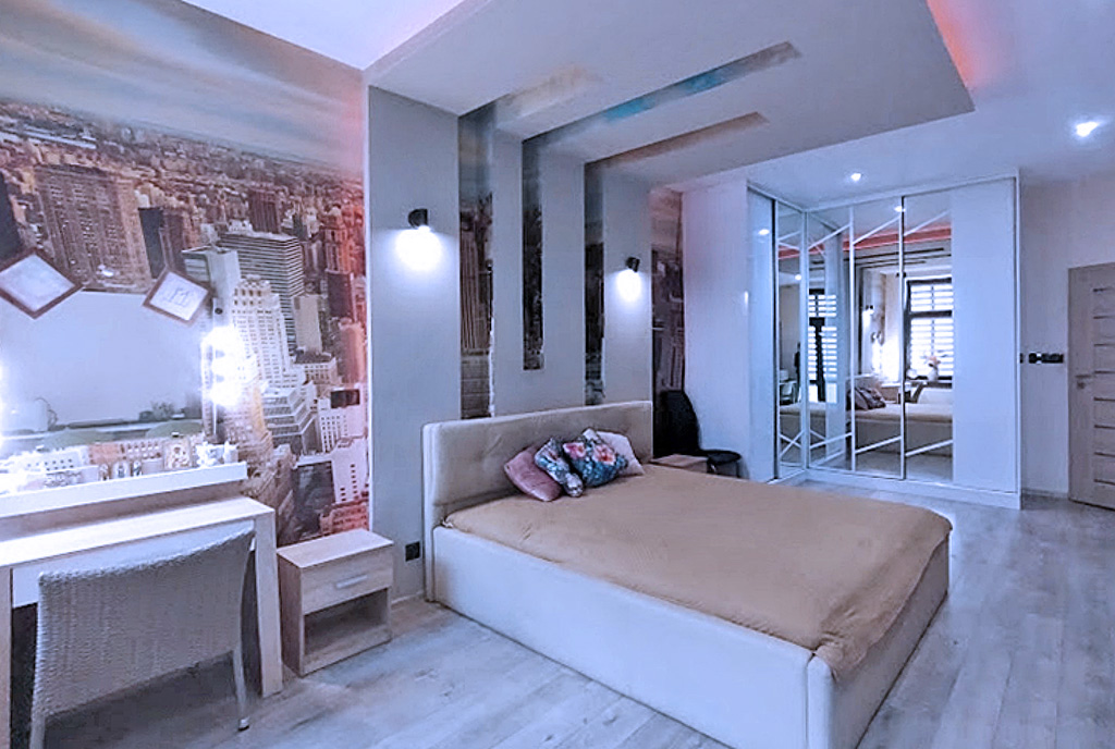 zaciszna sypialnia w ekskluzywnym apartamencie do sprzedaży Legnica