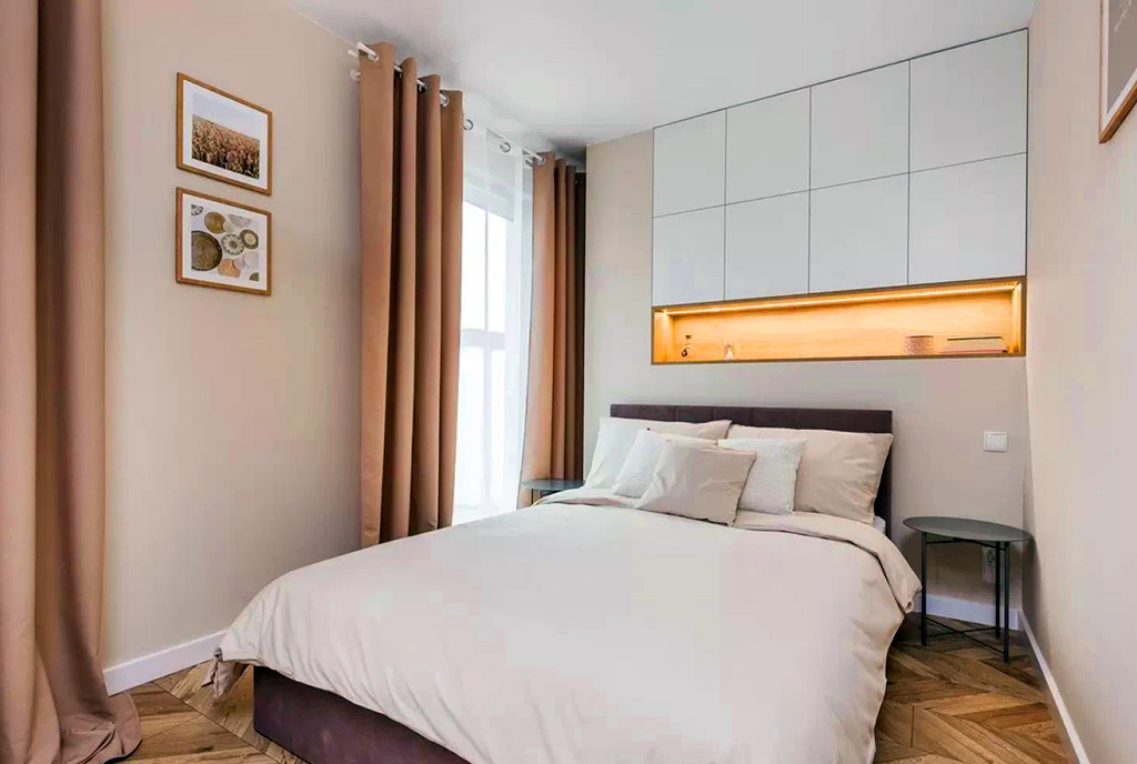 prywatna sypialnia w luksusowym apartamencie do sprzedaży Gdynia (okolice)