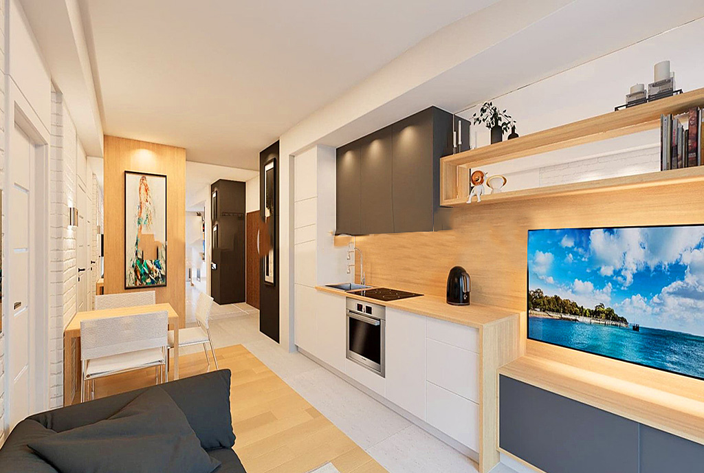 nowoczesne wnętrze ekskluzywnego apartamentu do sprzedaży Kalisz
