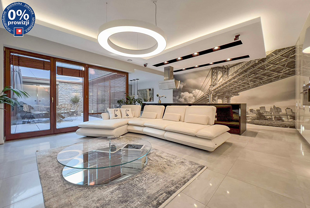 zbliżenie na salon w ekskluzywnym apartamencie do sprzedaży Katowice (okolice)