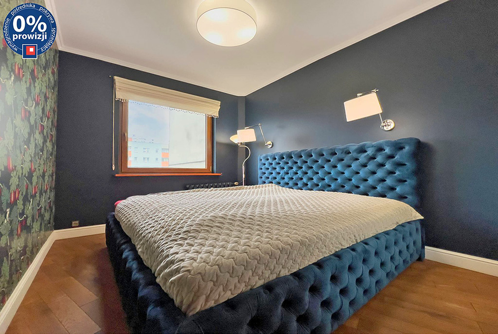 zaciszna sypialnia w ekskluzywnym apartamenciee na sprzedaż Katowice (okolice)
