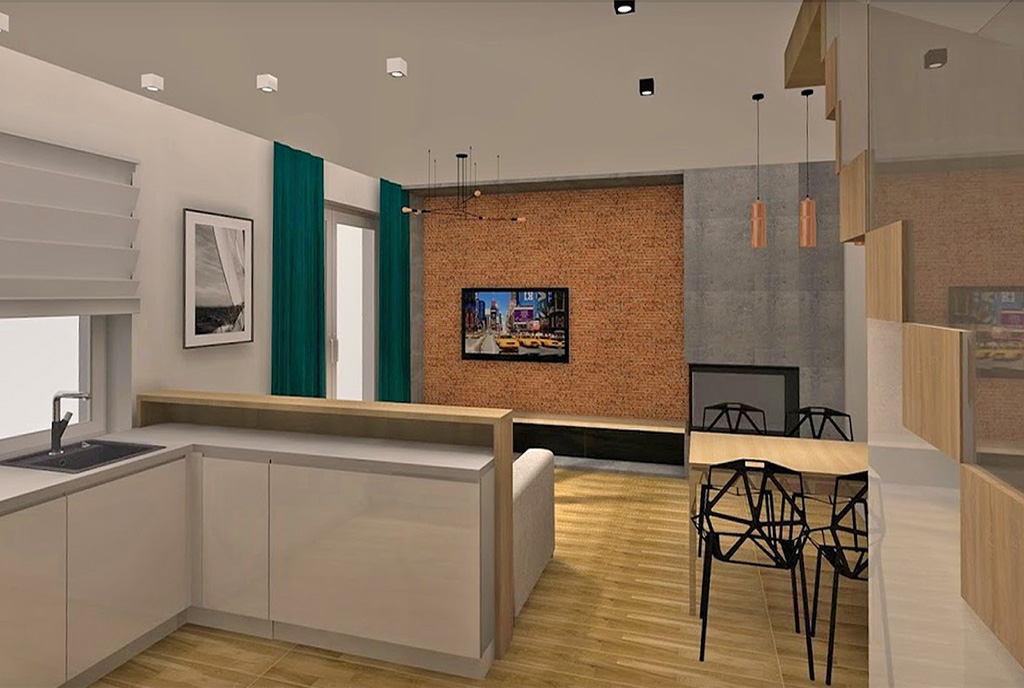 zbliżenie na pokój dzienny w luksusowej willi do sprzedaży Szczecin