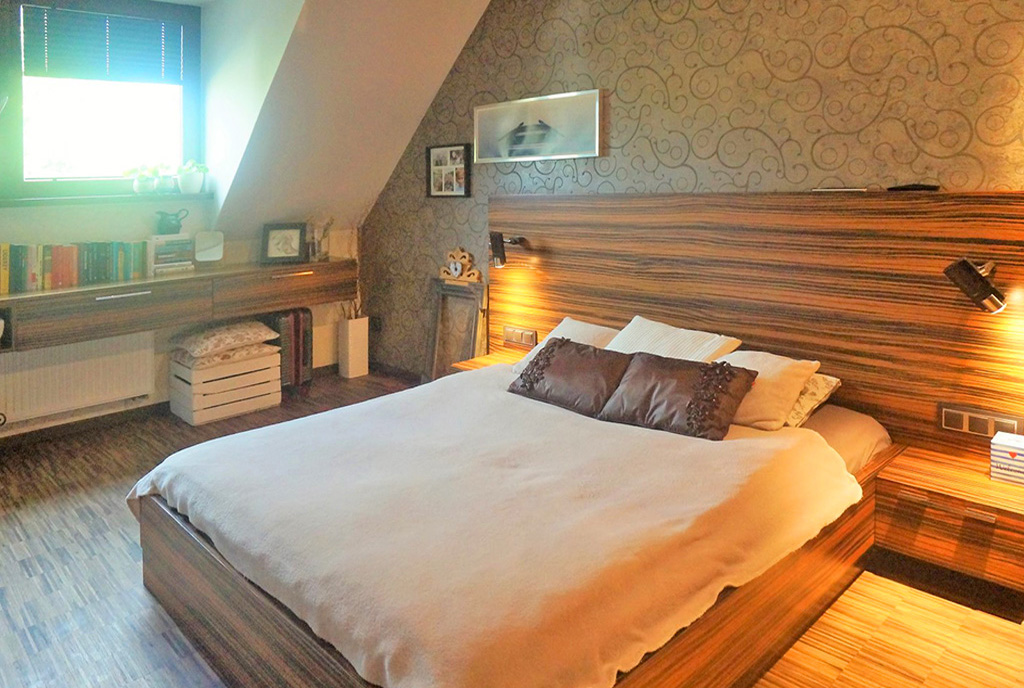 elegancka sypialnia w luksusowym apartamencie do sprzedaży Wrocław