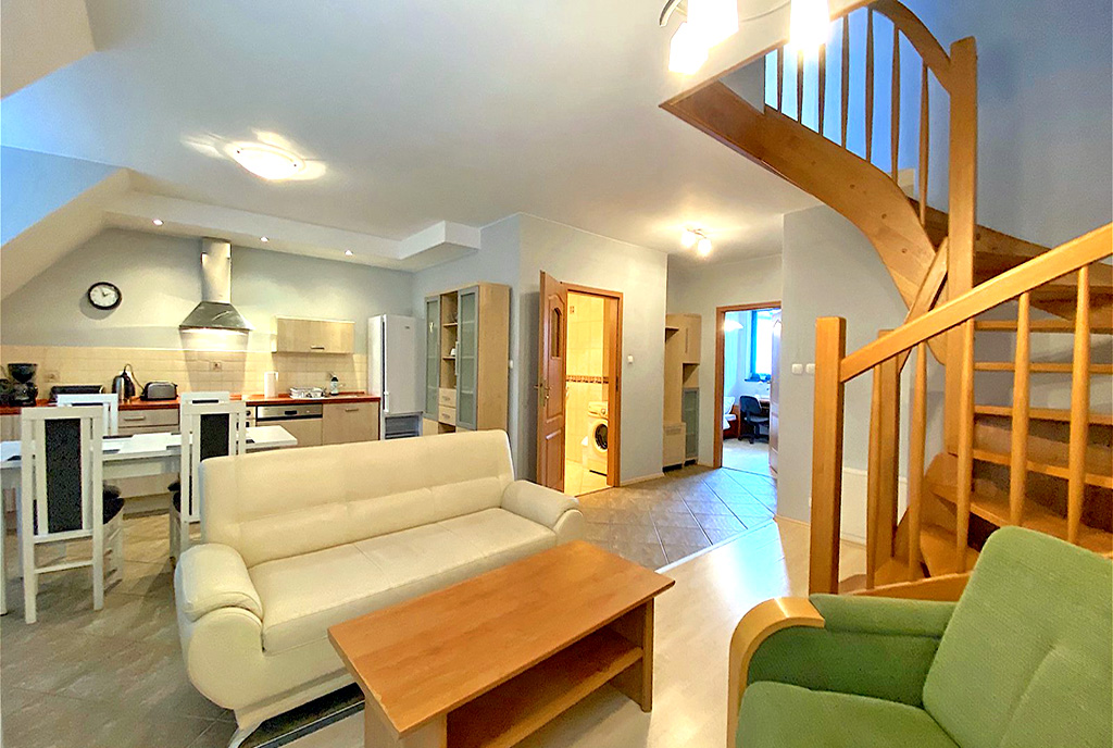 2-pozimowe wnętrze ekskluzywnego apartamentu do wynajęcia Szczecin