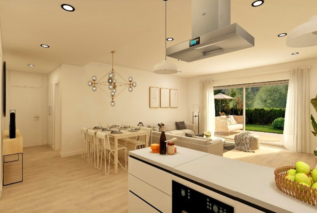 widok na kuchnię w luksusowym apartamencie na sprzedaż Hiszpania (Estepona)