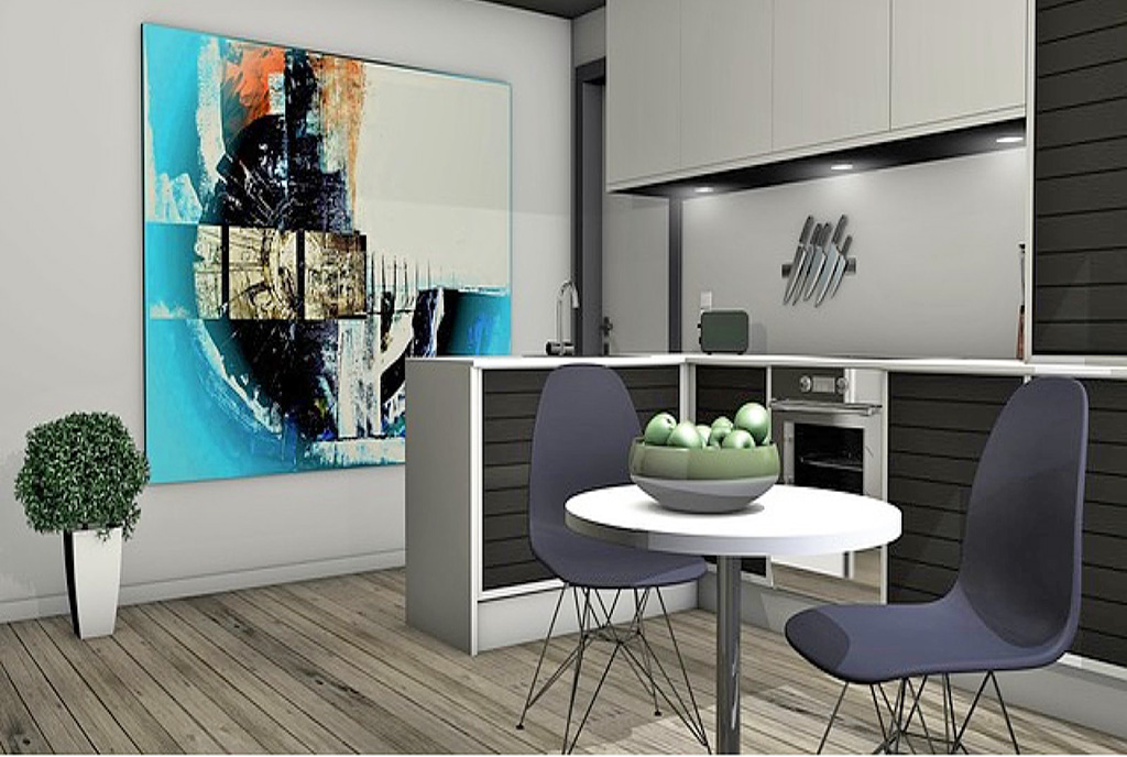 zaprojektowane w nowoczesnym designie wnętrze ekskluzywnego apartamentu na sprzedaż Gdańsk